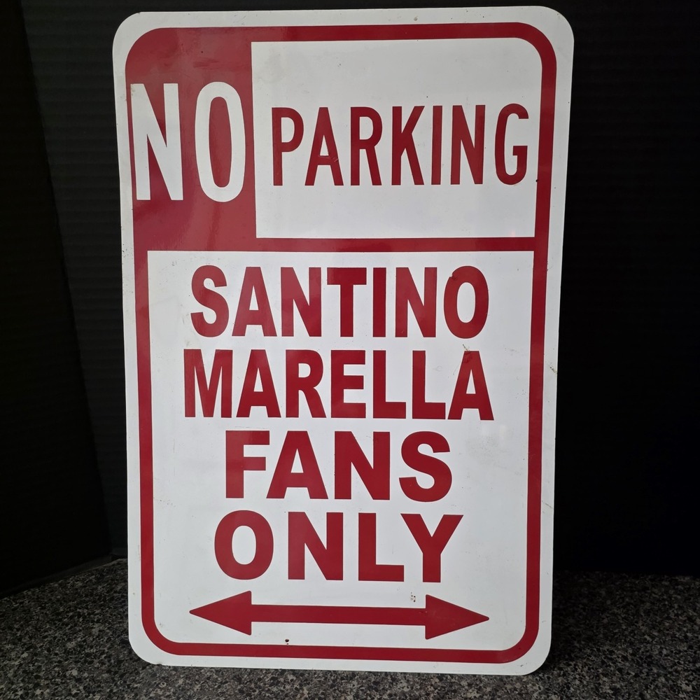 Santino Marella Fans Only Parking Sign WWE Wrestling Metal 12x18‎ Man Cave
